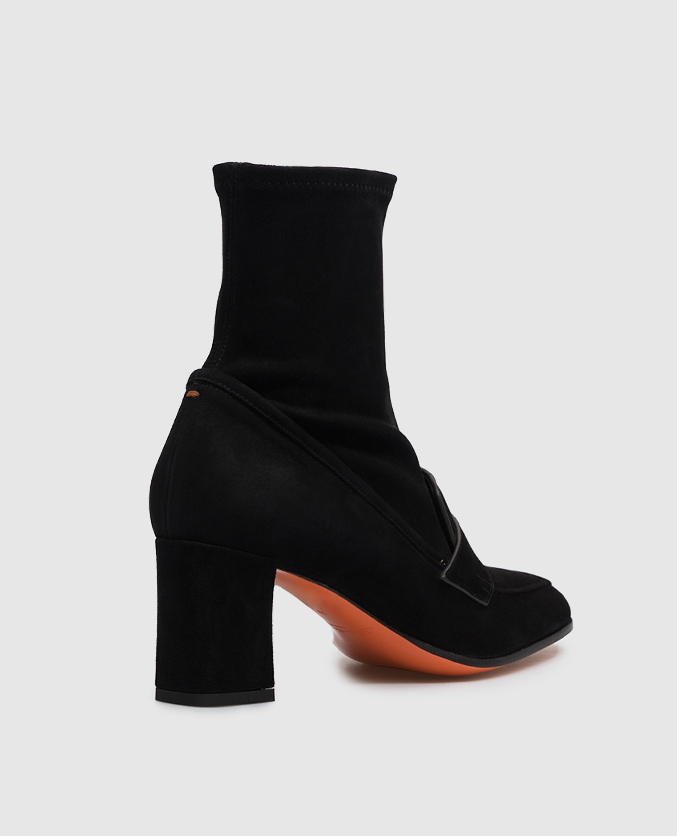 Black suede ankle boots Santoni 3
