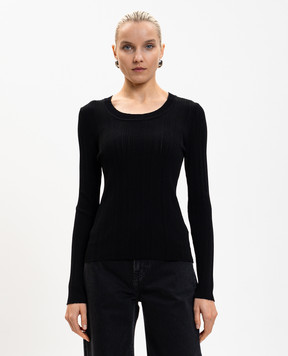 PROENZA SCHOULER Fedda black ribbed wool jumper R2617314KY415