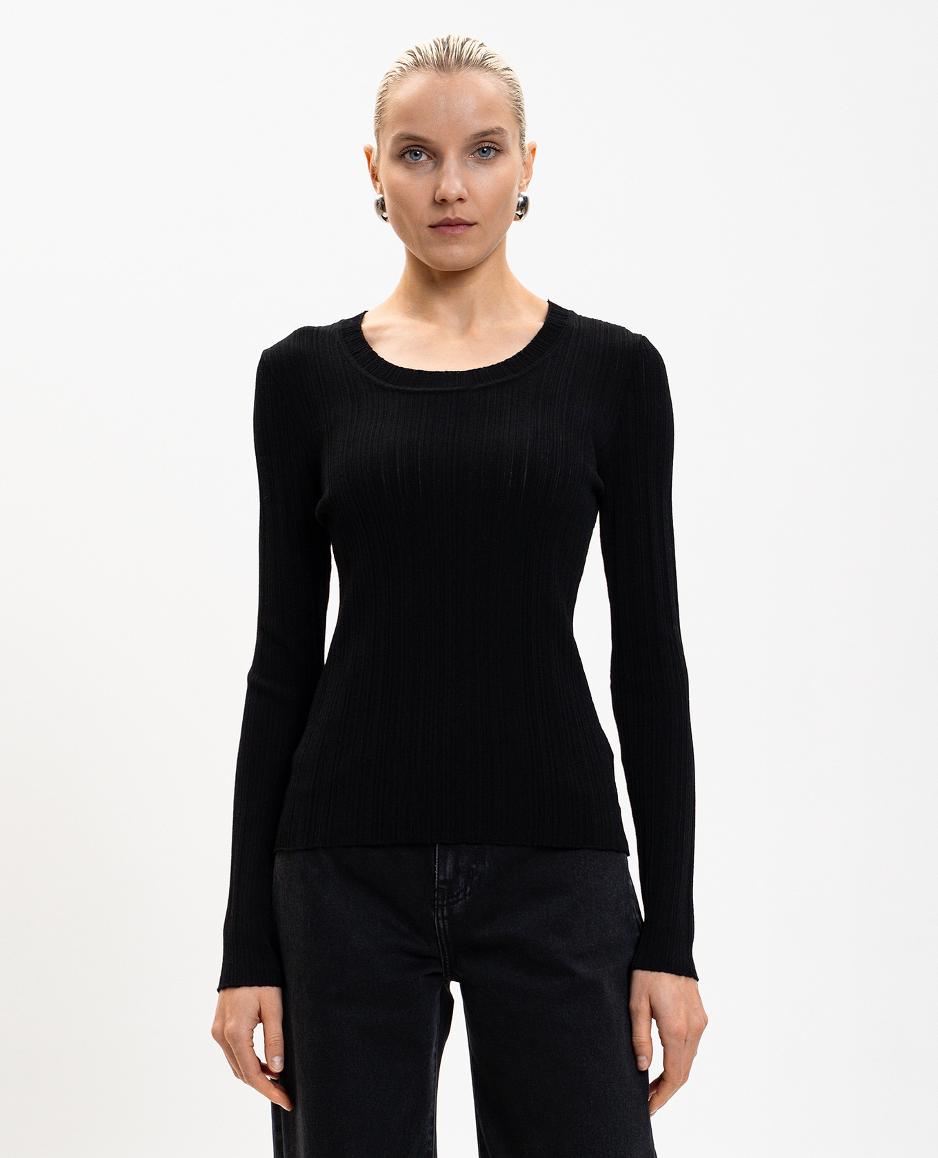 

Fedda black ribbed wool jumper PROENZA SCHOULER