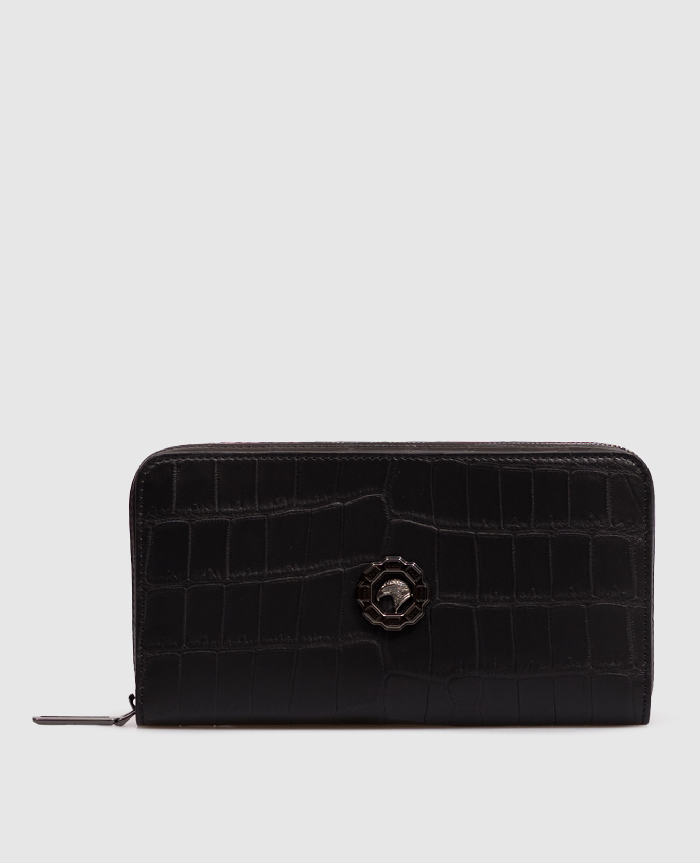 Black crocodile leather wallet