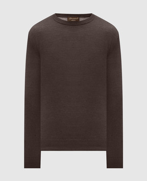 Doriani Cashmere Brown wool, silk and cashmere jumper 180007979