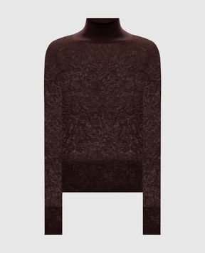 JOSEPH Yara brown cashmere turtleneck JF010097