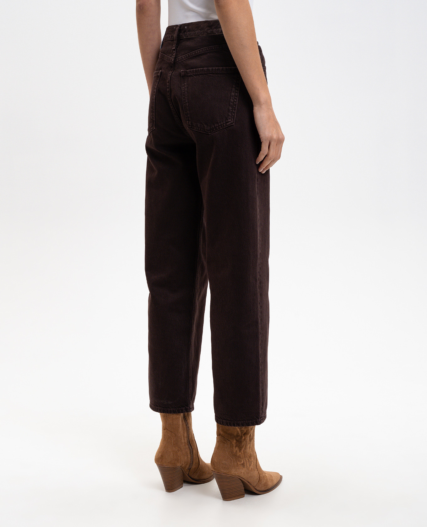 

Burgundy Ren jeans AGOLDE