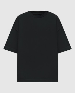 Juun.j Black T-shirt with print JC6342P74M