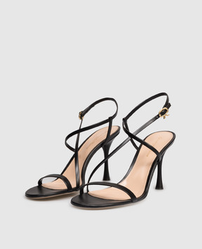 Gianvito Rossi Ascent black leather sandals G3222285LAC