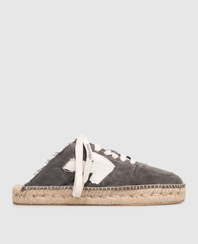 Off-White Grey logo patch mules OMIB00AS26FAB001