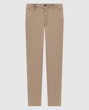 Florentino Beige pants with logo patch 126573613722