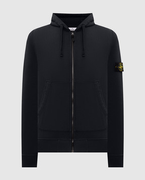 Stone Island Blue sports jacket with logo patch L2S156100061S0051