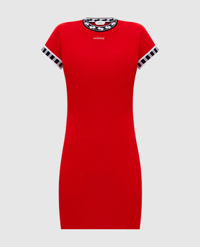 Versace Red dress with contrasting pattern 10257671A18356