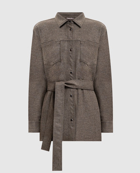 Marco Pescarolo Green shirt with wool ERAD5480