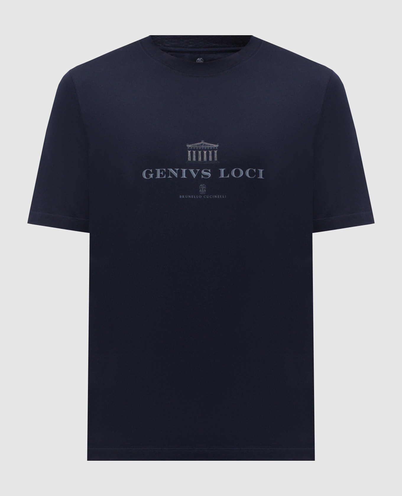 Blue T-shirt with branded print