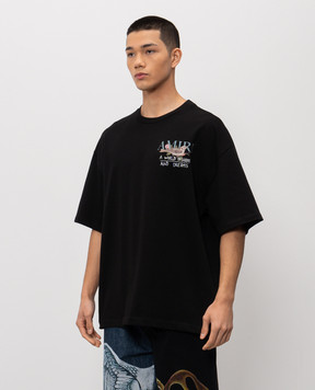 AMIRI Black T-shirt A World Of Hope And Dreams AMTOJR1095