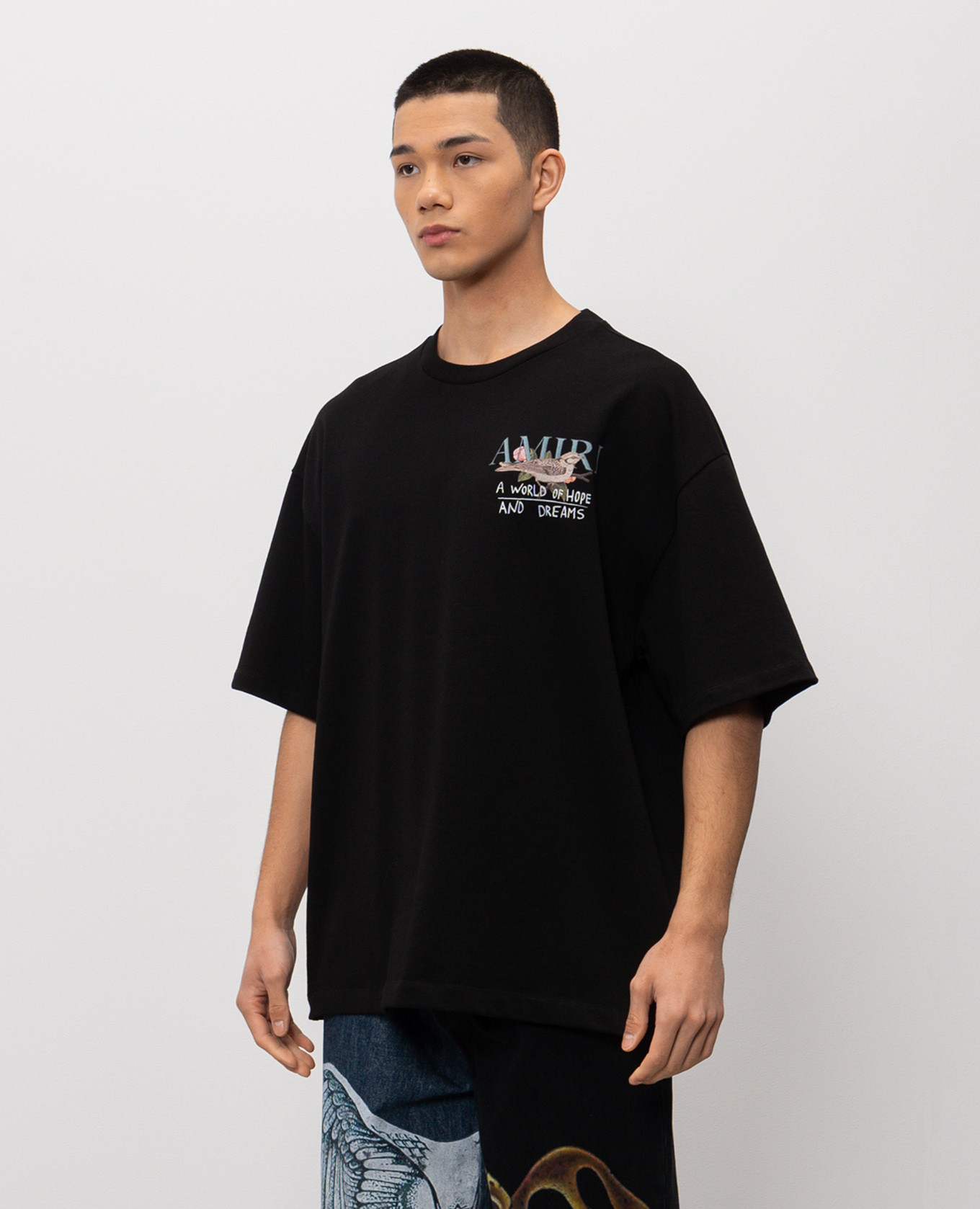 Black T-shirt A World Of Hope And Dreams AMIRI 3