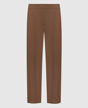 Brunello Cucinelli Brown wool pants MG548P9277