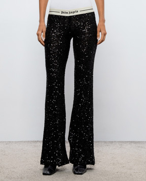 Palm Angels Black pants with sequins PAWCJ006FB001