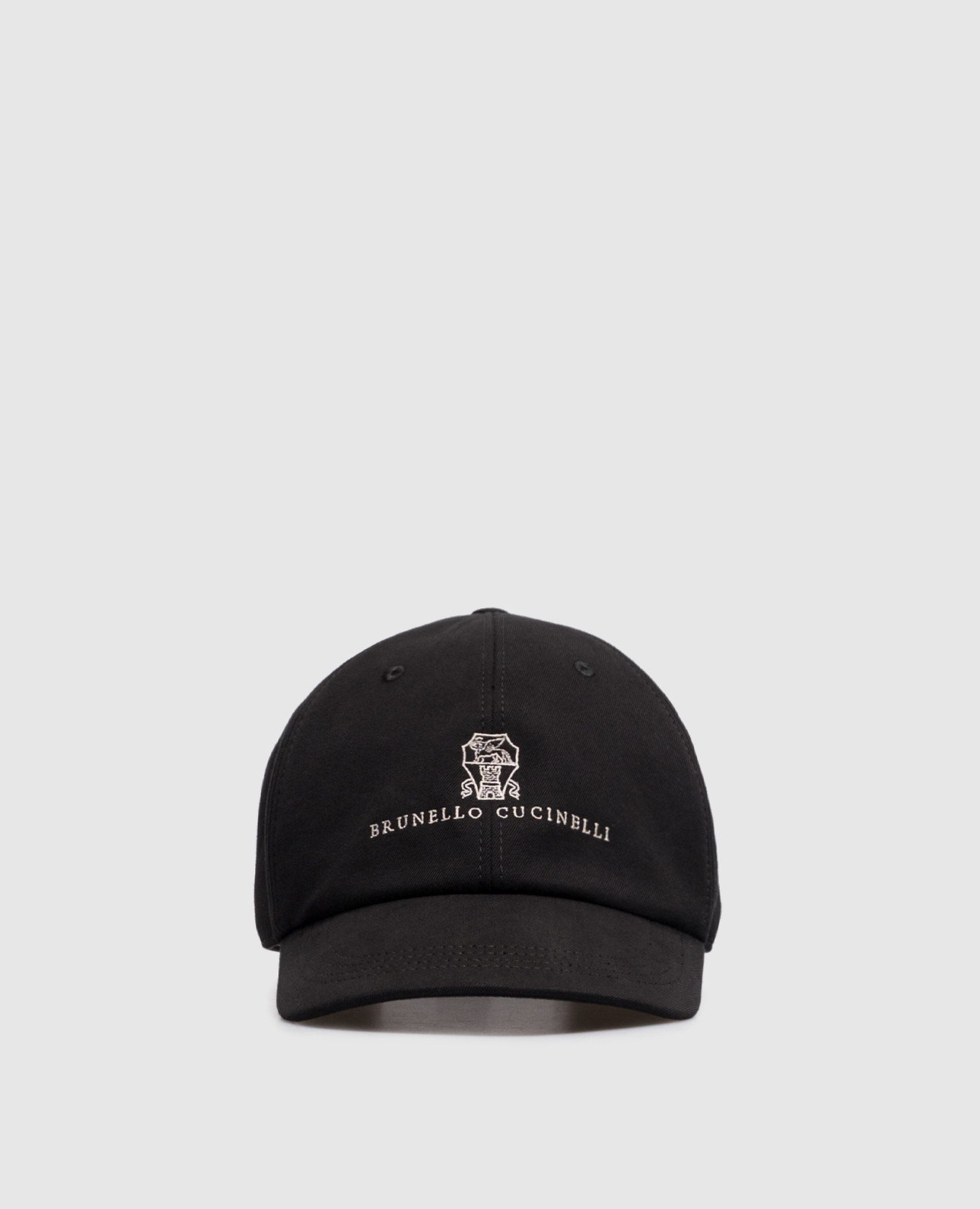 Black cap with embroidery