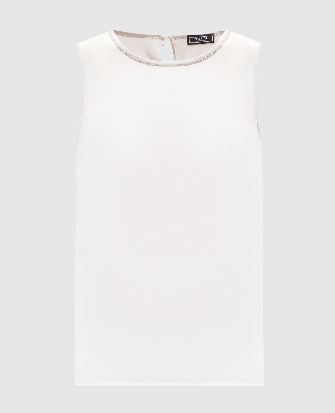 Beige silk top