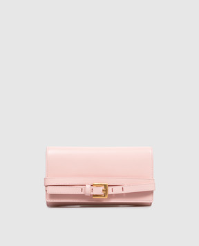 Balmain Pink leather Shuffle clutch GN1ON259LMTE