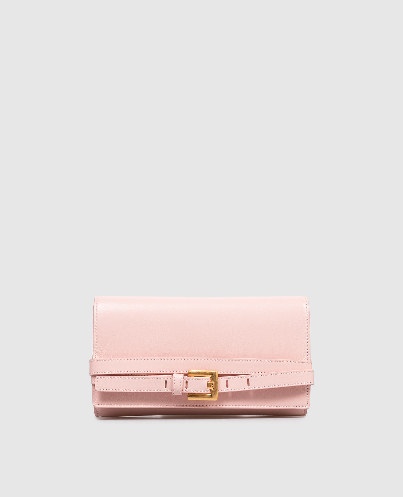 Pink leather Shuffle clutch
