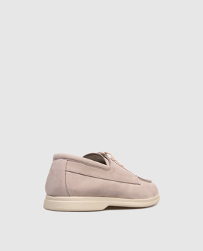 Pini Parma Beige nubuck derby shoes BOATLOAFSA
