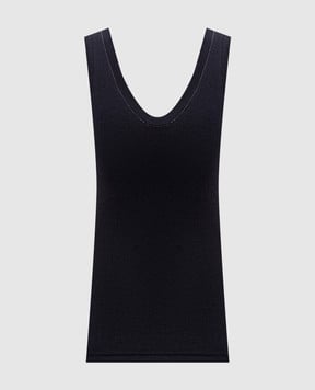Brunello Cucinelli Dark gray T-shirt with monil chain MPTC8BJ312