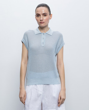 Peserico Blue vest with lurex S99106F149173H