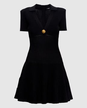 Balmain Black mini dress GF1R7153KJ30