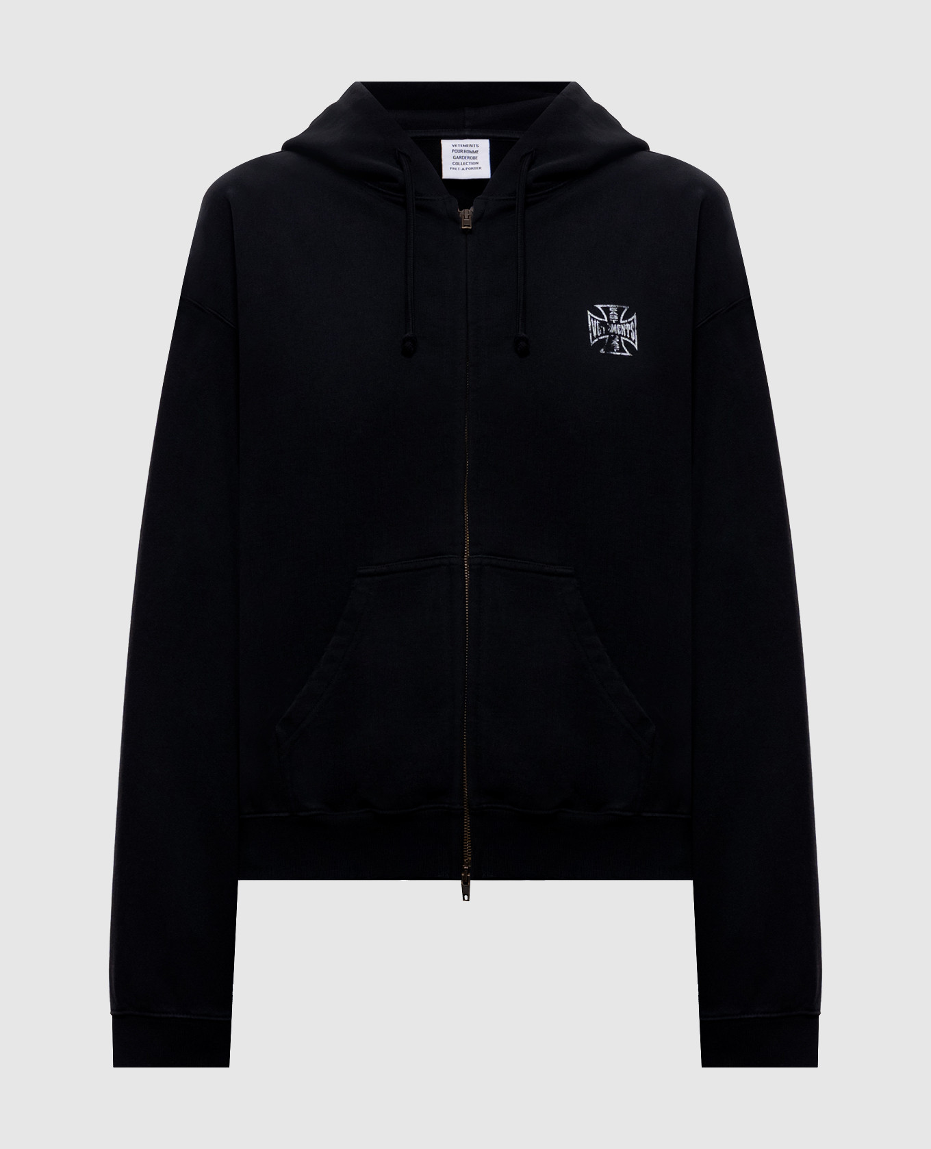 Black sports jacket with print