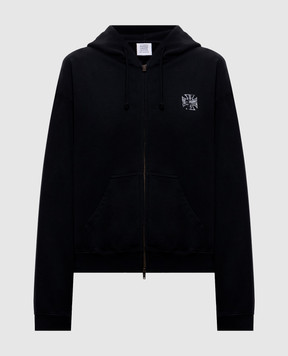 Vetements Black sports jacket with print MH27ZU194B