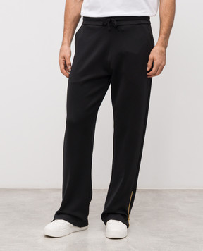 Balmain Black sweatpants GH1PQ438JL34