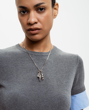 Juun.j Silver chain with pendants JW618ZW032