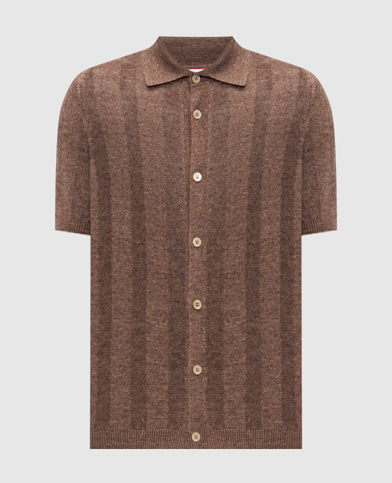Brown linen shirt