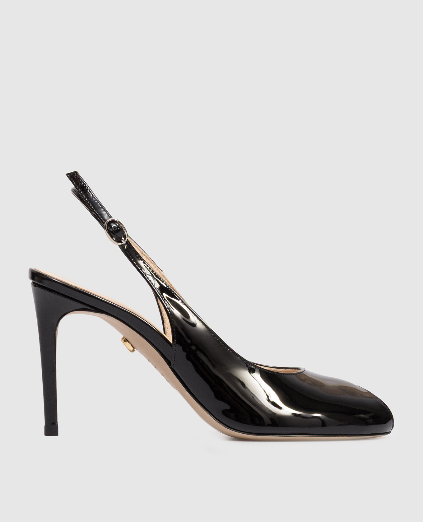 

Black patent leather slingbacks Babe Pay Pls