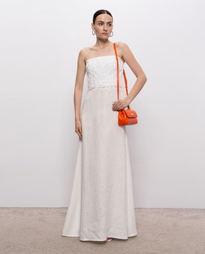 Ermanno Scervino Life Ivory linen maxi dress D484Q304ZQRI