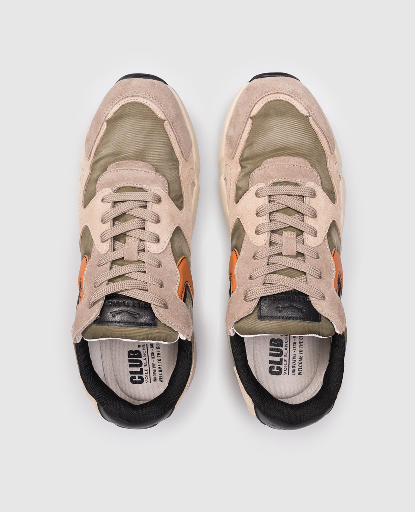 

Beige combination sneakers CLUB19 Voile Blanche