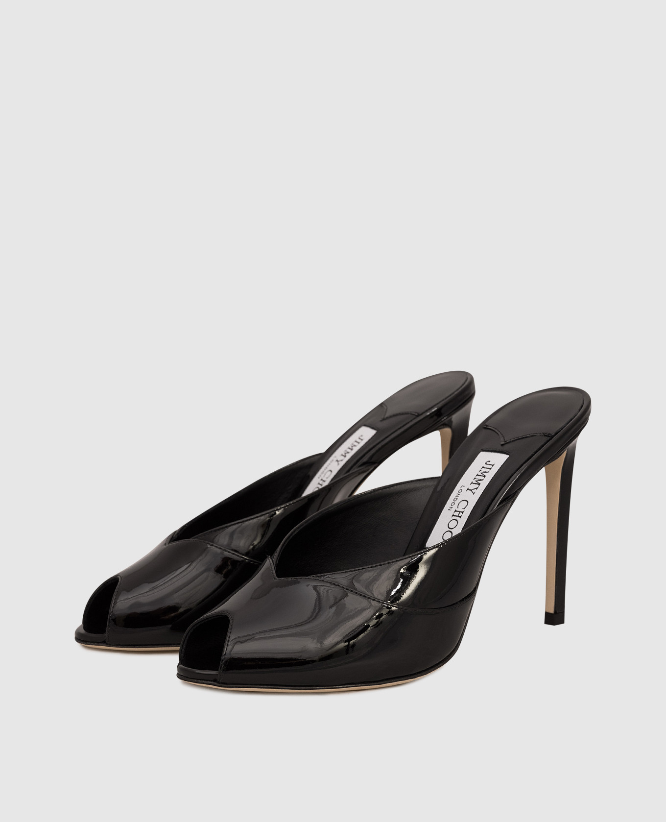 Brigitte black patent leather mules Jimmy Choo 2