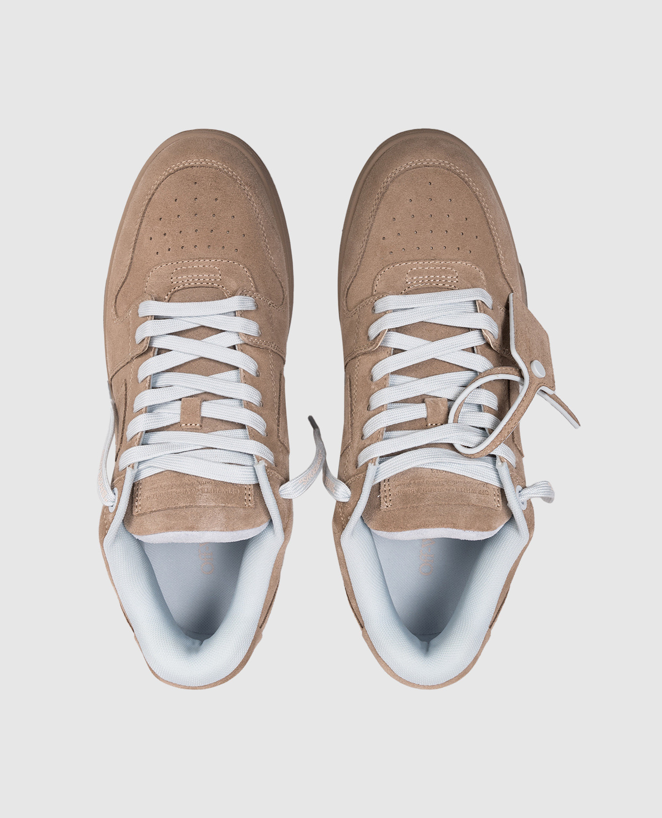 

Out Of Office brown suede sneakers with logo Off-White