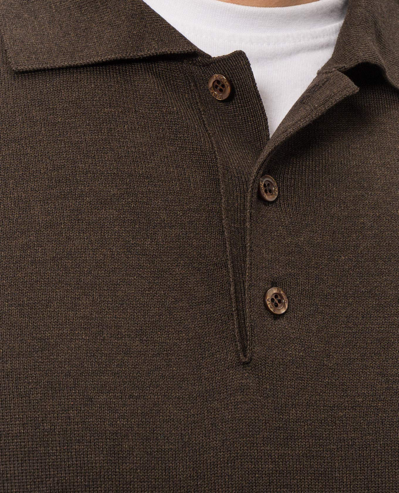 Brown silk polo shirt ISAIA 5