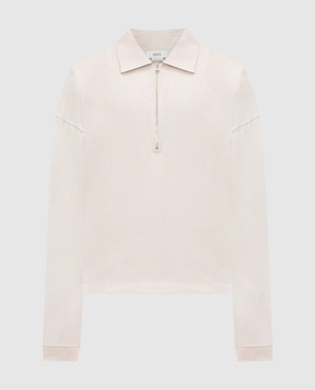 AGOLDE Beige long-sleeved polo shirt Darius A1050