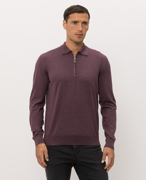 Stefano Ricci Purple wool and silk jumper K606426Z35F26314
