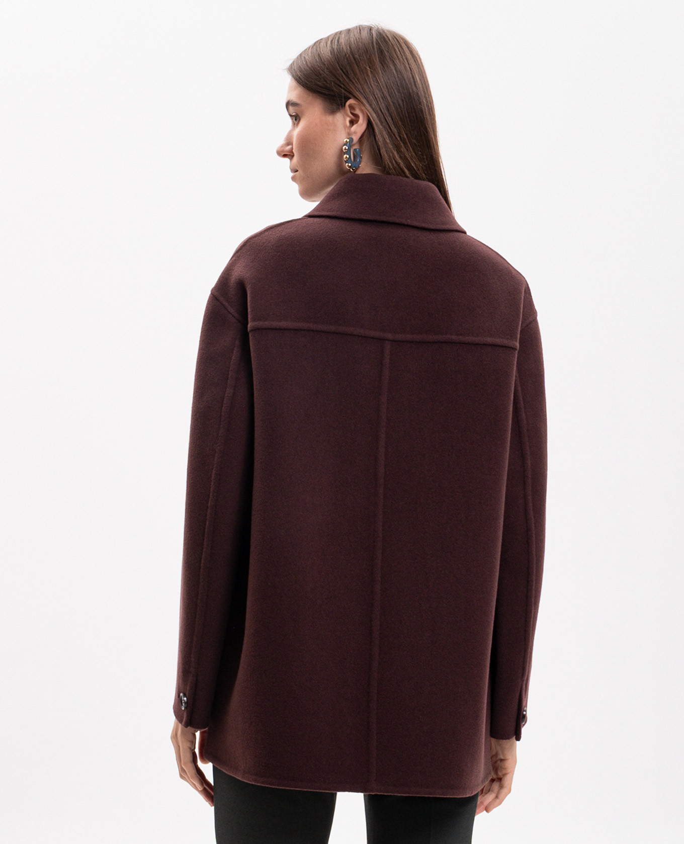 

GIUGNO burgundy wool coat Max Mara