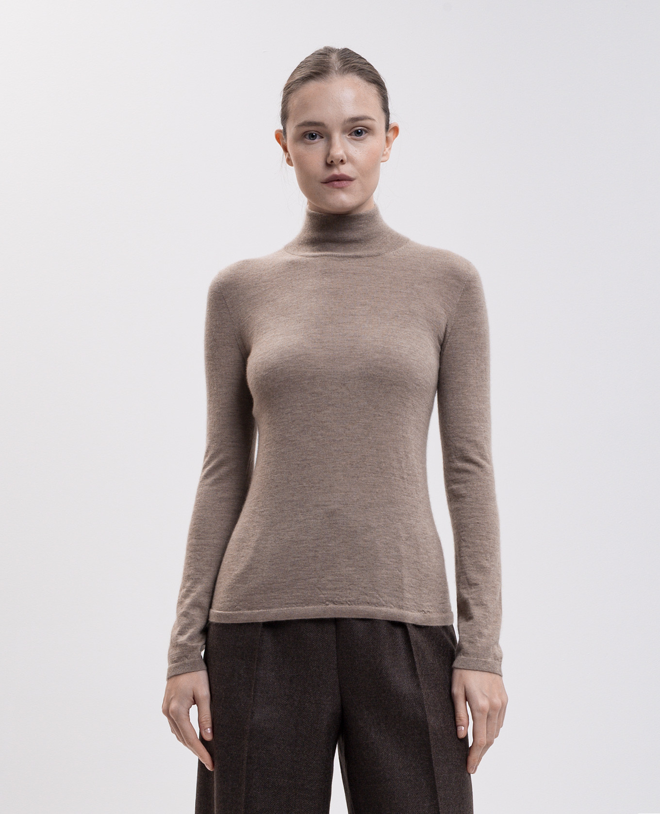 Beige cashmere turtleneck GATTO Max Mara 3