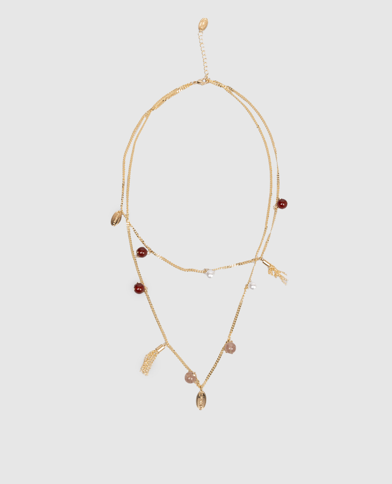 

Gold-tone double-layer chain with pendants Twinset, Golden