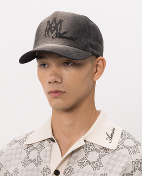 AMIRI Black cap with logo embroidery AMSAHE1066
