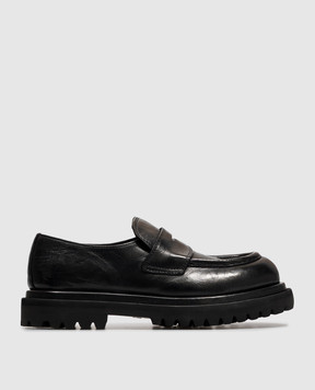 Officine Creative Wisal DD black leather loafers WISALDD101
