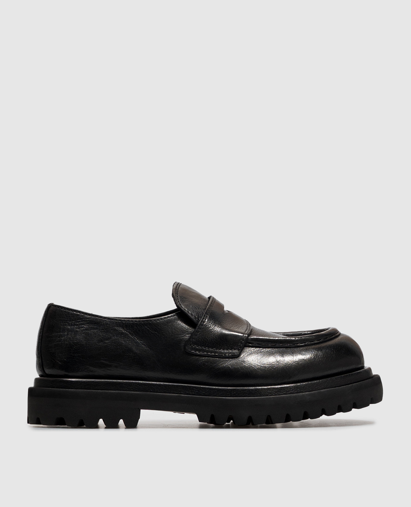 Wisal DD black leather loafers Officine Creative