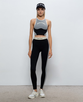 Palm Angels Gray top with logo PAWVO003FB001
