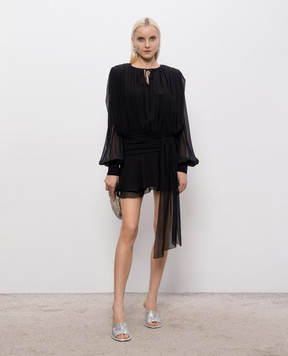 Giuseppe Di Morabito Milano Black silk mini dress 06SSDR72816500