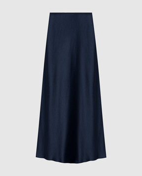 JOSEPH Isaak blue silk midi skirt JF009635