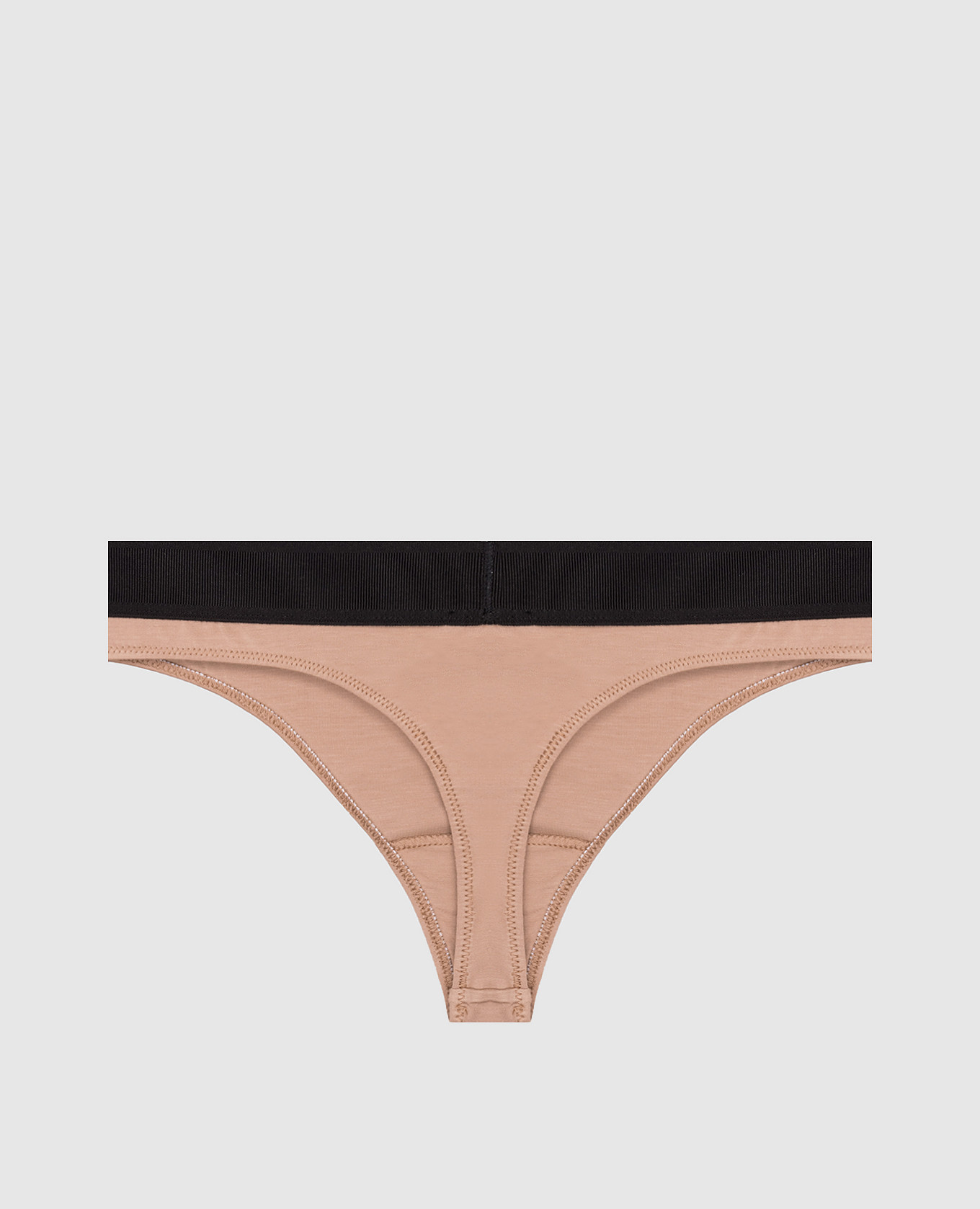 

Beige thong panties with logo pattern Tom Ford